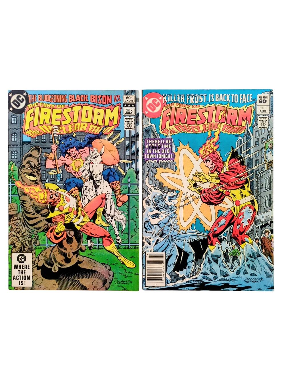 Firestorm the Nuclear Man #2 & #3 DC Comics 1982 Bronze Age Pat Broderick Lot